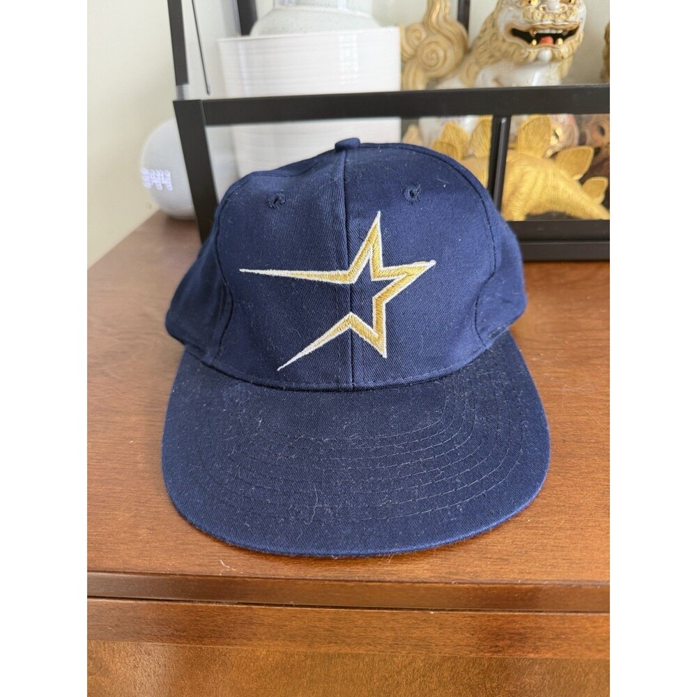 Vintage Houston Astros Hat Snapback Navy Blue Cap MLB Baseball Hat 90s